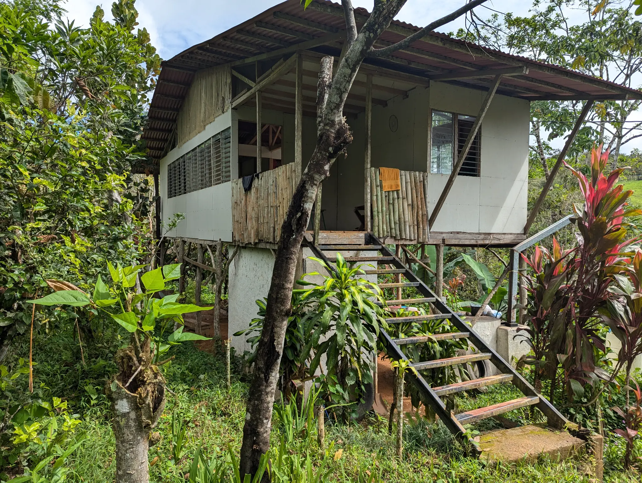 House at Finca Sylvatica from Southwest